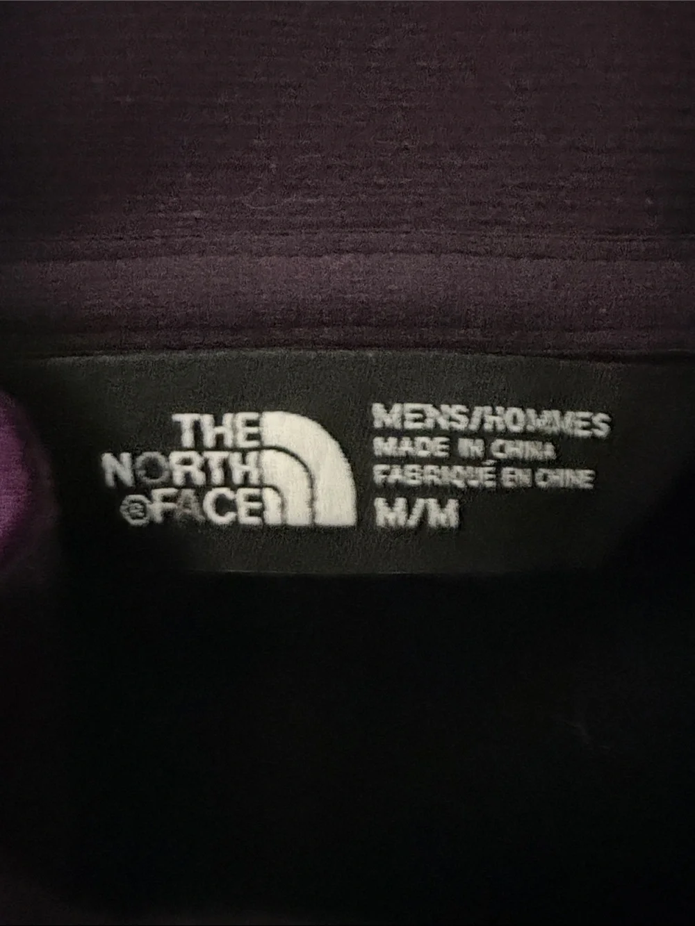 The North Face Men's Plum Purple and Black Quarter-Zip Performance Pullover